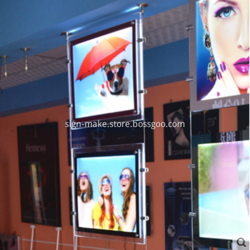 Ultra Thin Crystal Edge Light Box Display